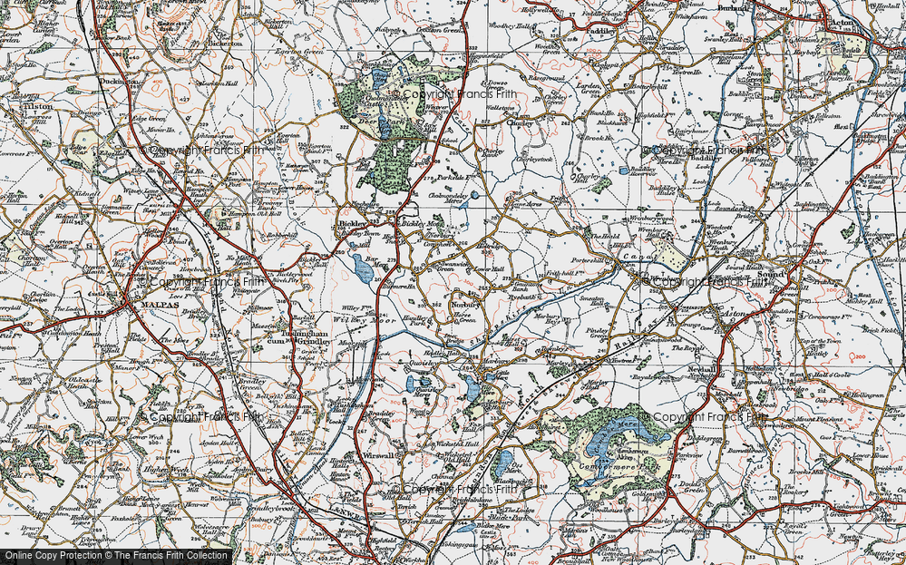 Old Map of Swanwick Green, 1921 in 1921