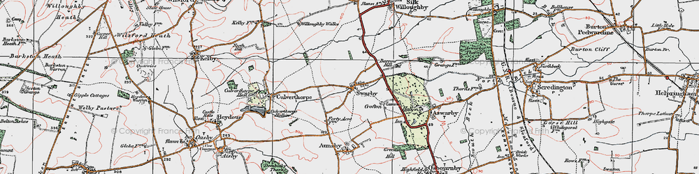 Old map of Crofton in 1922