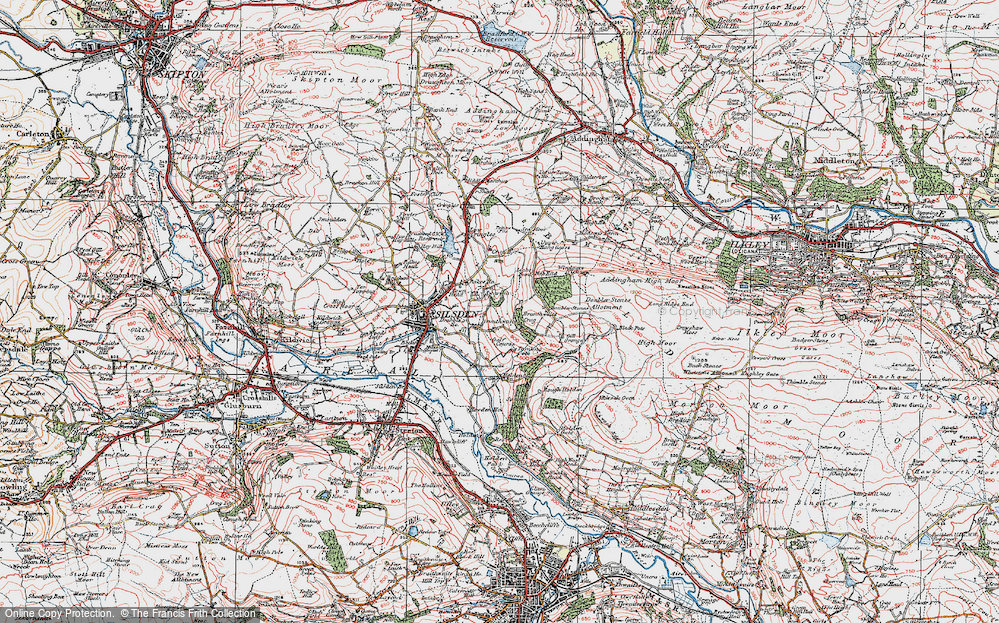 Old Map of Swartha, 1925 in 1925