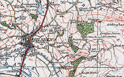 Old map of Swartha in 1925