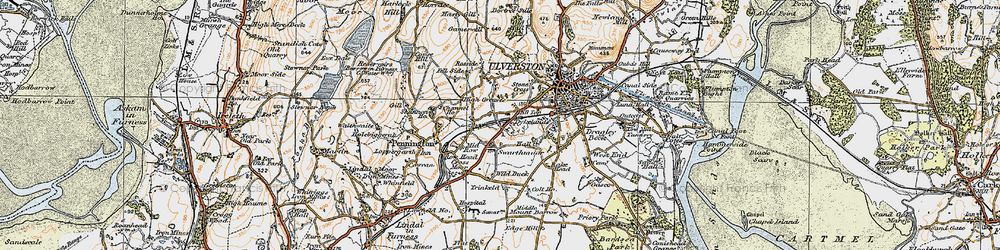 Old map of Rosside in 1925