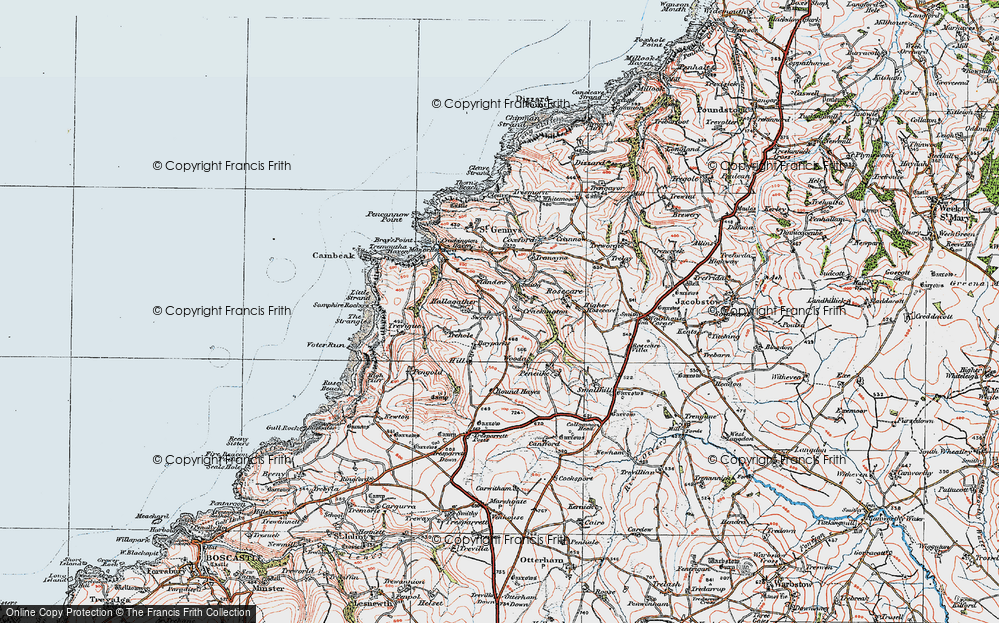 Old Map of Sweets, 1919 in 1919