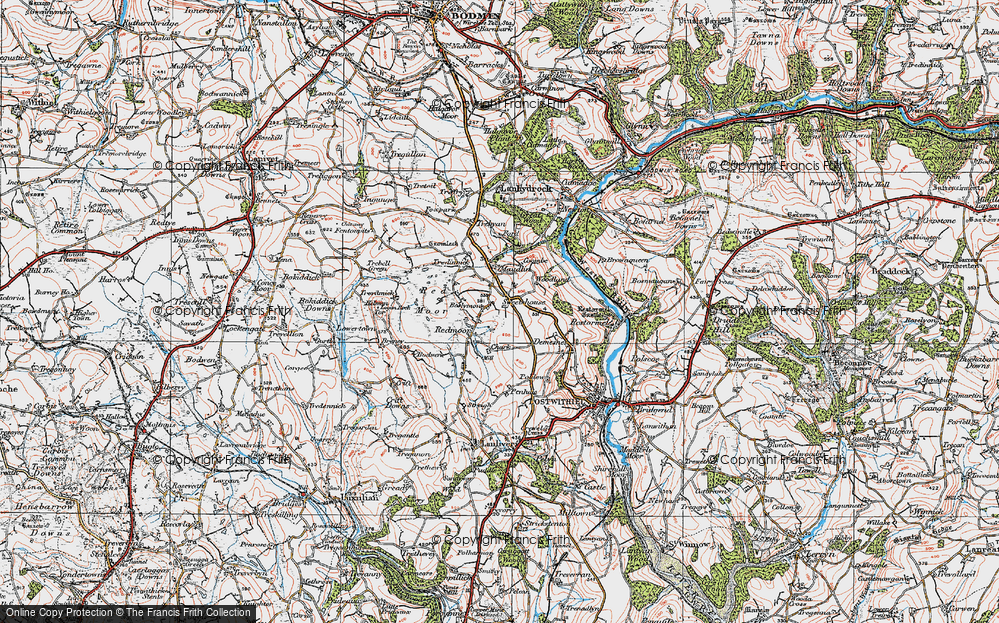 Old Map of Sweetshouse, 1919 in 1919