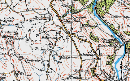 Old map of Sweetshouse in 1919