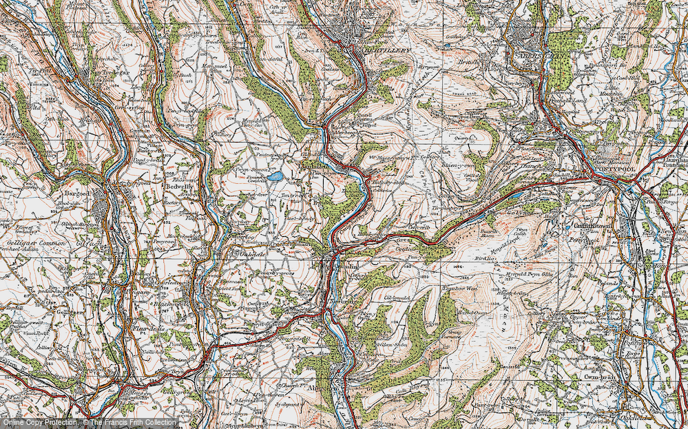 Old Map of Swffryd, 1919 in 1919