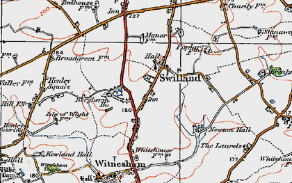 Old map of Agricultural Coll in 1921