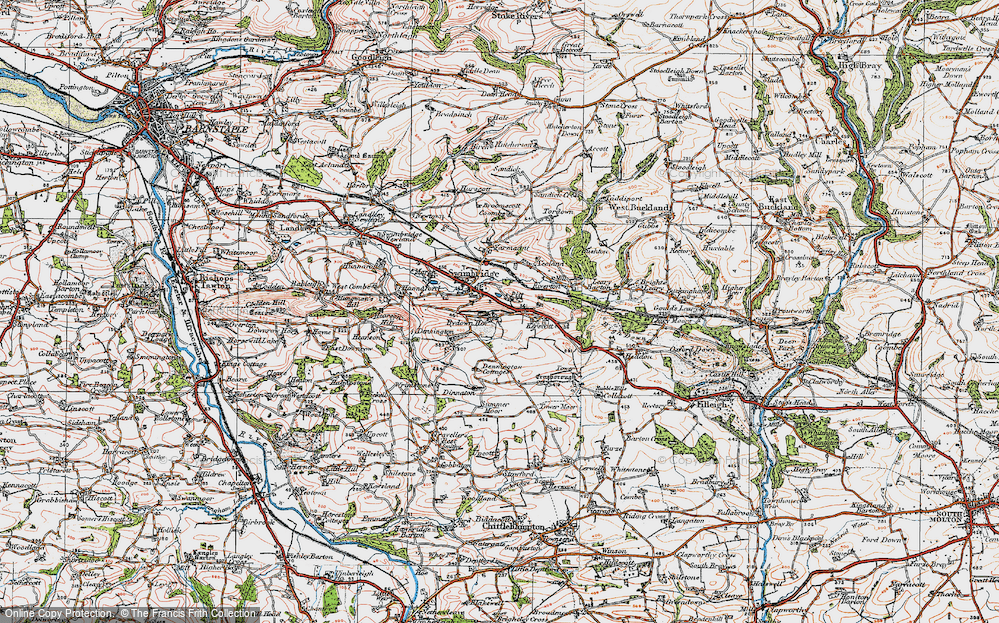Old Map of Swimbridge, 1919 in 1919