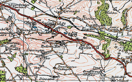 Old map of Swimbridge in 1919