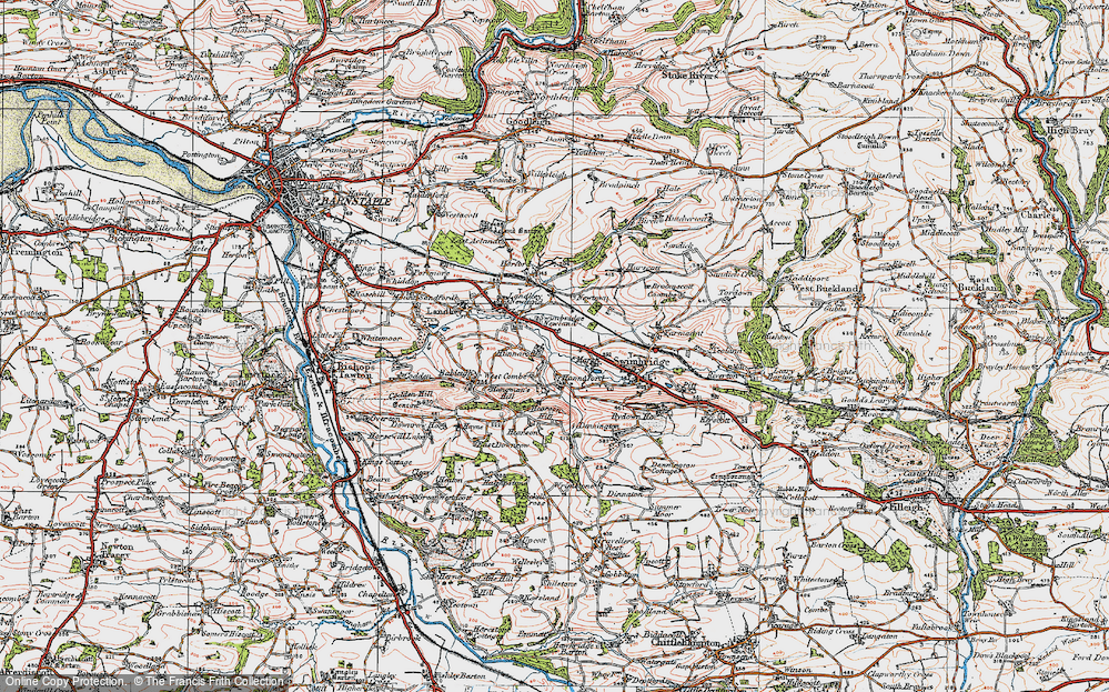 Old Map of Swimbridge Newland, 1919 in 1919
