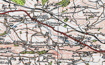 Old map of Swimbridge Newland in 1919