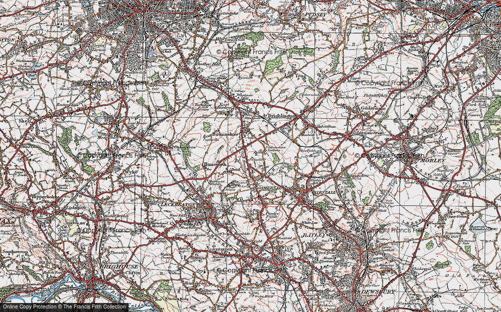 Old Map of Swincliffe, 1925 in 1925