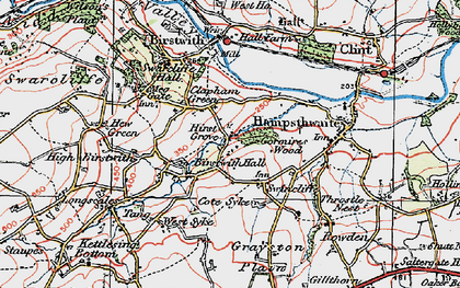 Old map of Swincliffe in 1925