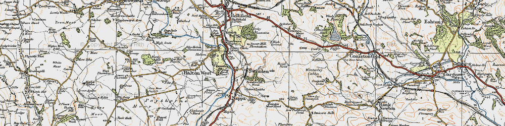 Old map of Winterley Cobba in 1924