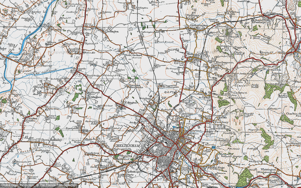 Historic Ordnance Survey Map Of Swindon 1919   Swindon 1919 Pop843833 Large 