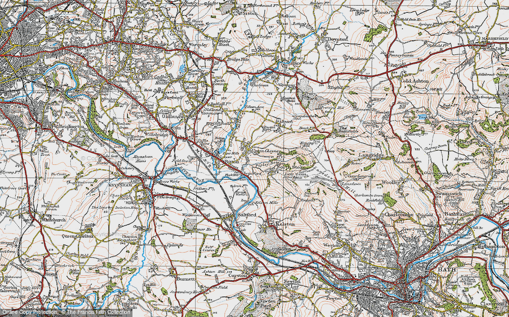 Old Map of Swineford, 1919 in 1919