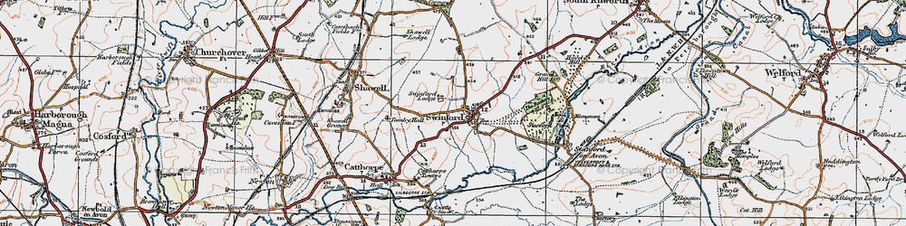 Old map of Swinford in 1920