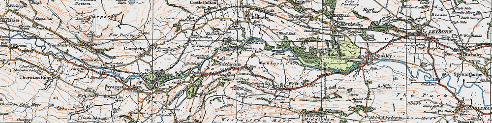 Old map of Swinithwaite in 1925