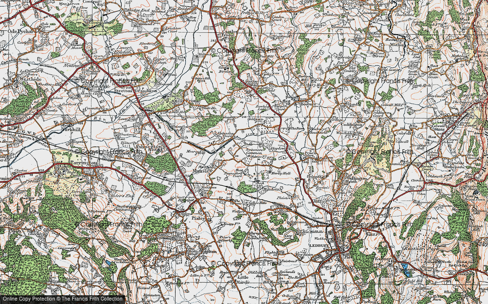 Old Map of Swinmore Common, 1920 in 1920