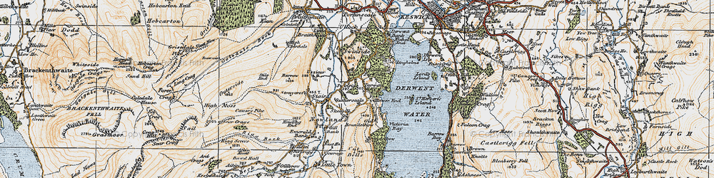 Old map of Swinside in 1925