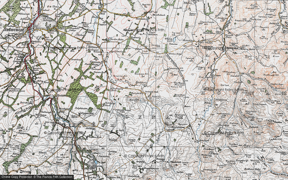 Old Map of Swinside Townfoot, 1926 in 1926