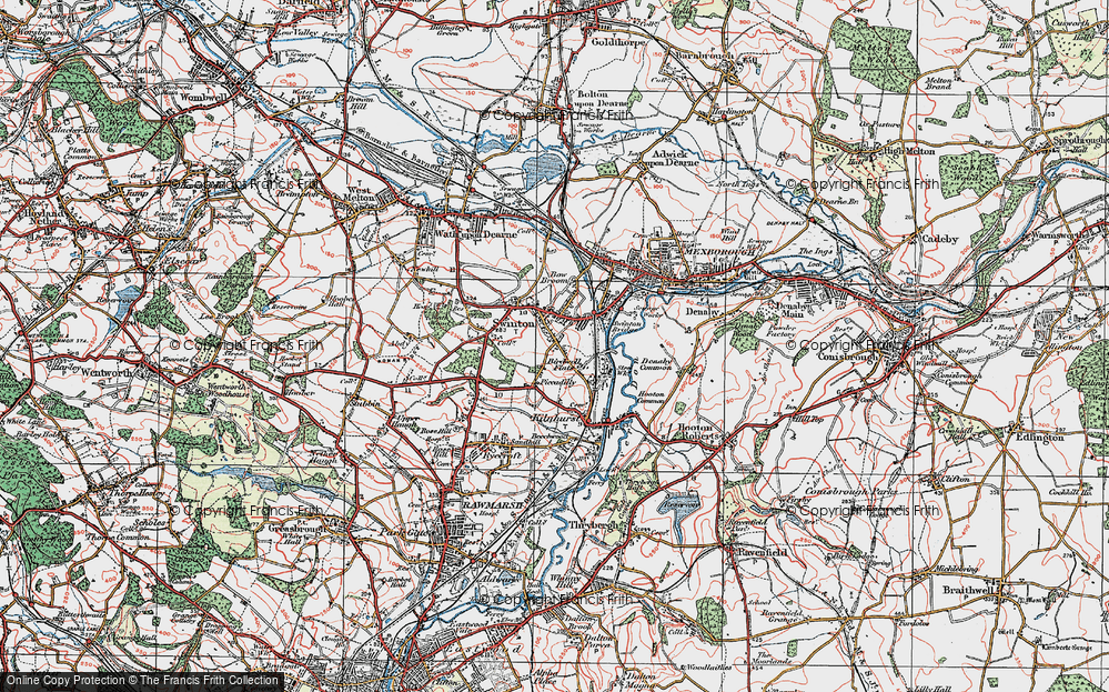 Old Map of Swinton, 1924 in 1924