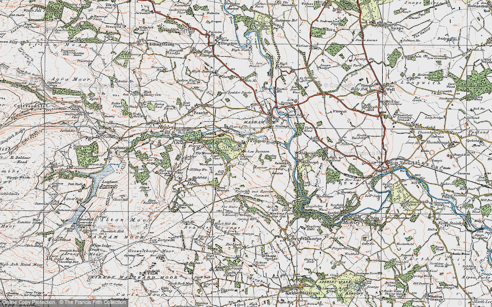 Old Map of Swinton, 1925 in 1925