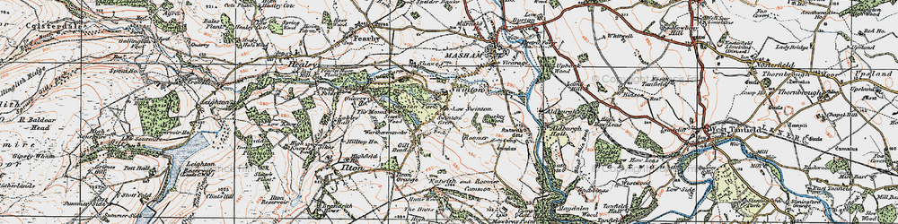 Old map of Swinton in 1925