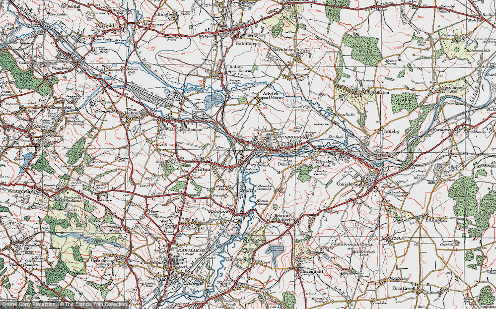 Old Map of Swinton Bridge, 1924 in 1924
