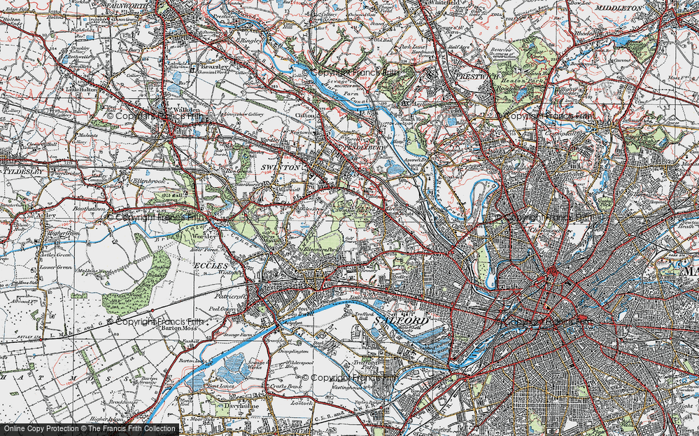 Old Map of Swinton Park, 1924 in 1924