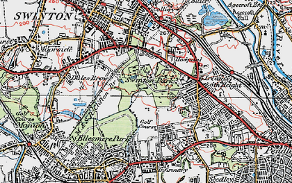 Old map of Swinton Park in 1924