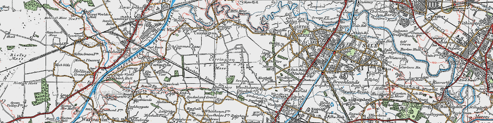 Old map of Swiss Cottage in 1923