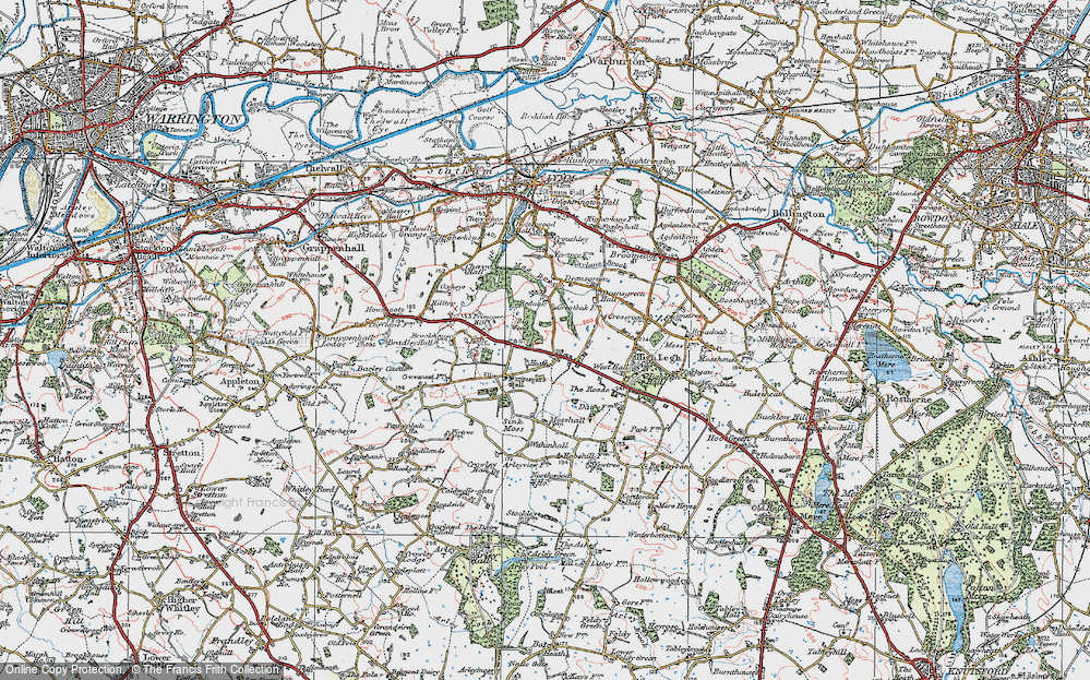 Old Map of Sworton Heath, 1923 in 1923