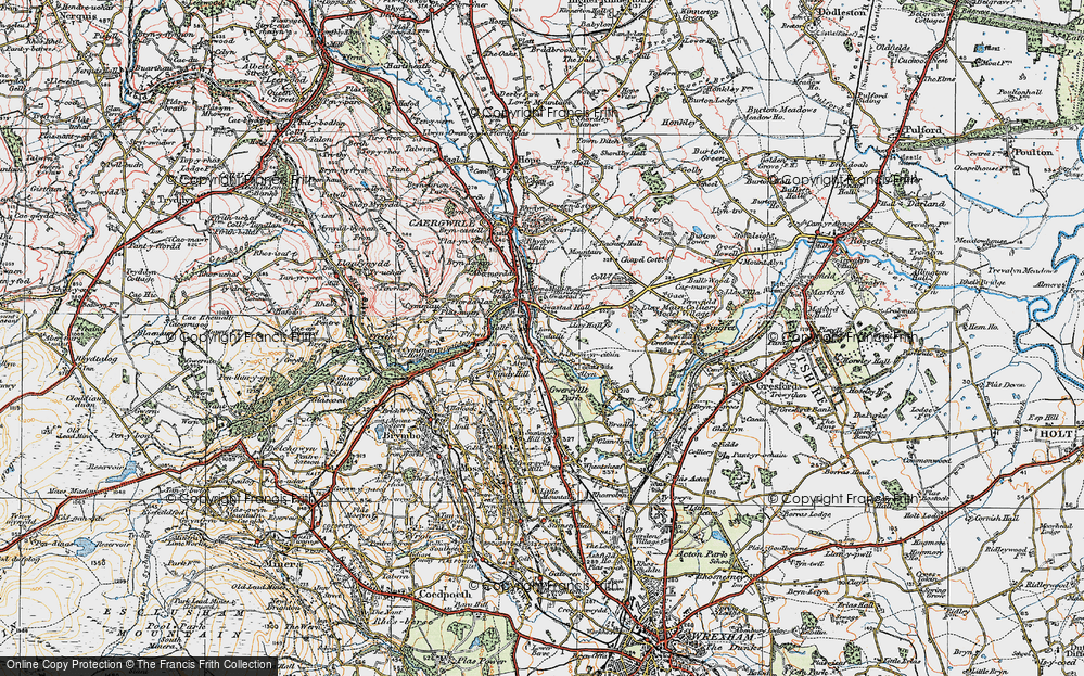 Old Map of Sydallt, 1924 in 1924