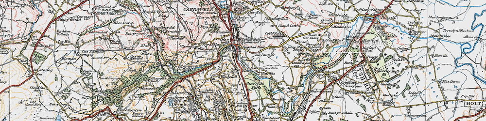 Old map of Sydallt in 1924