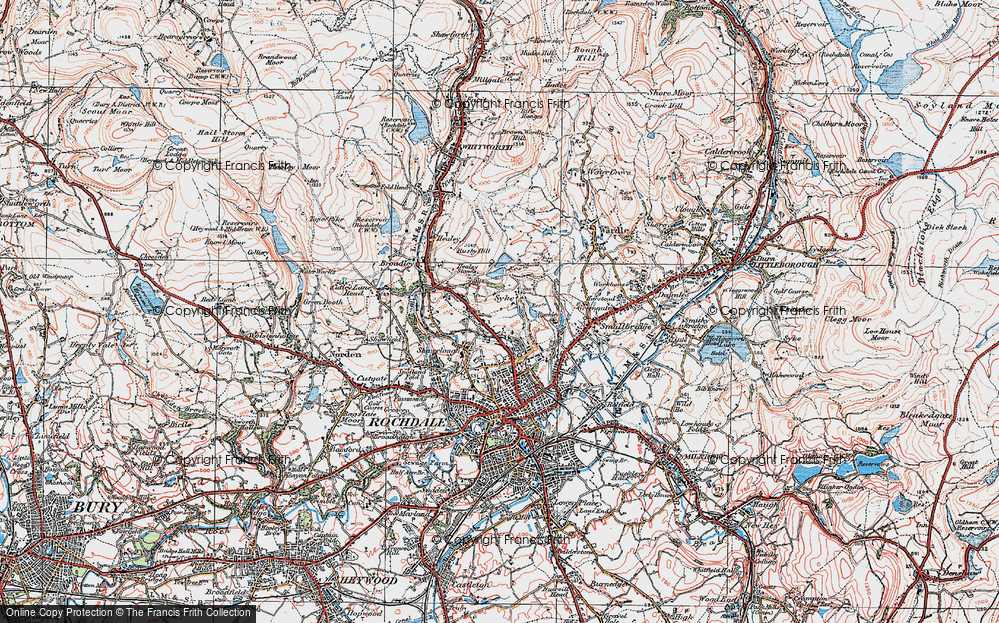 Old Map of Syke, 1924 in 1924