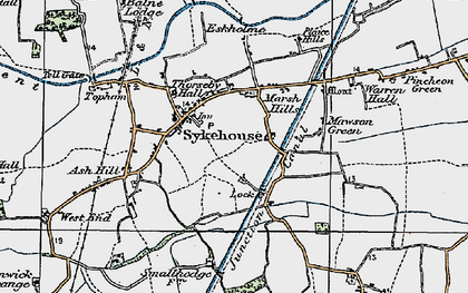 Old map of Sykehouse in 1924