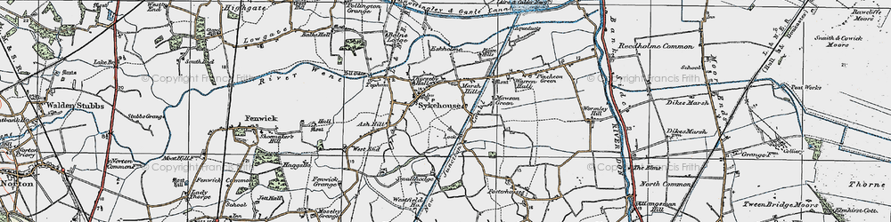 Old map of Sykehouse in 1924