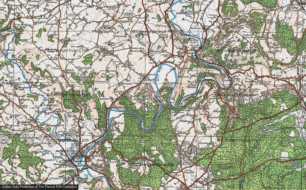 Old Map of Symonds Yat, 1919 in 1919