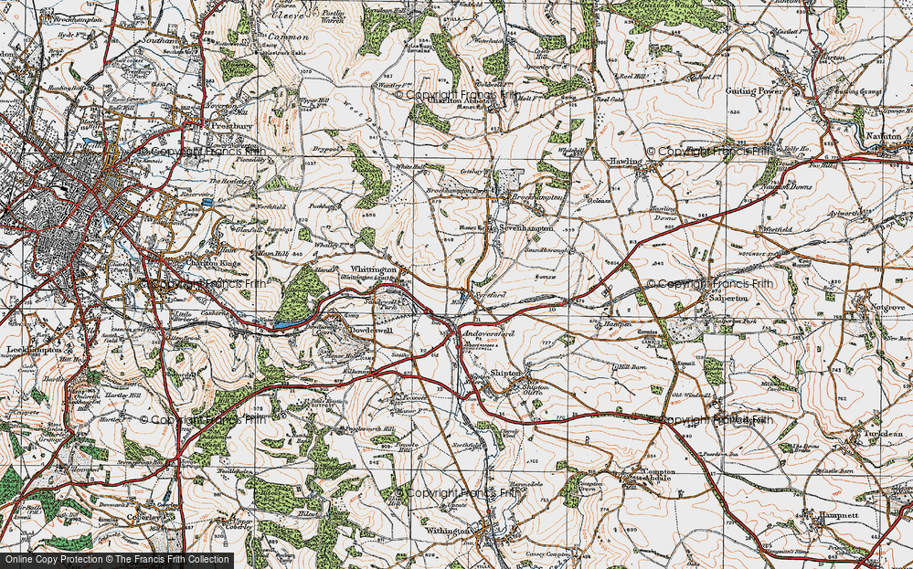 Old Map of Syreford, 1919 in 1919