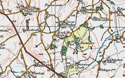 Old map of Sytch Ho Green in 1921