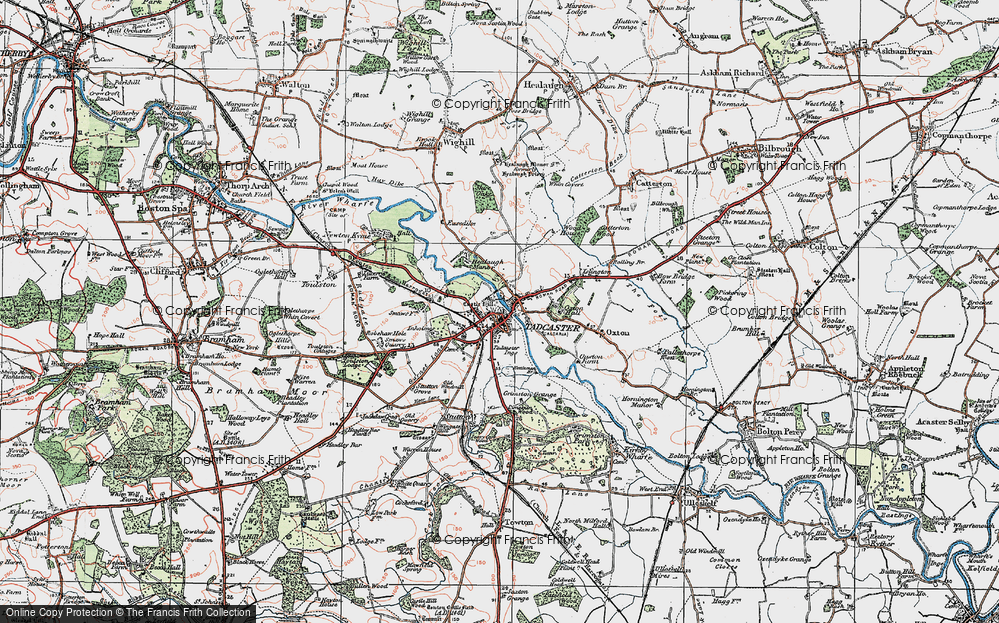 Old Map of Tadcaster, 1925 in 1925