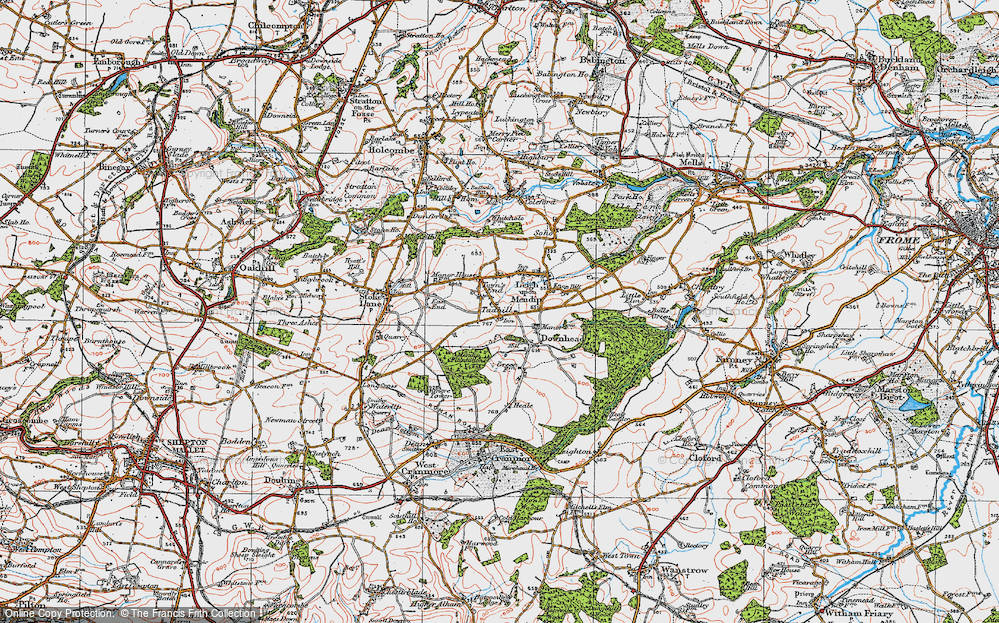 Old Map of Tadhill, 1919 in 1919