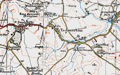 Old map of Tadmarton in 1919