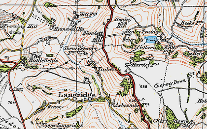 Old map of Tadwick in 1919