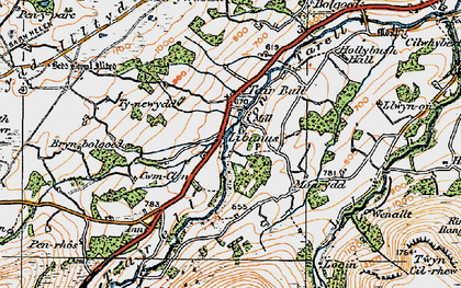 Old map of Tai'r Bull in 1923