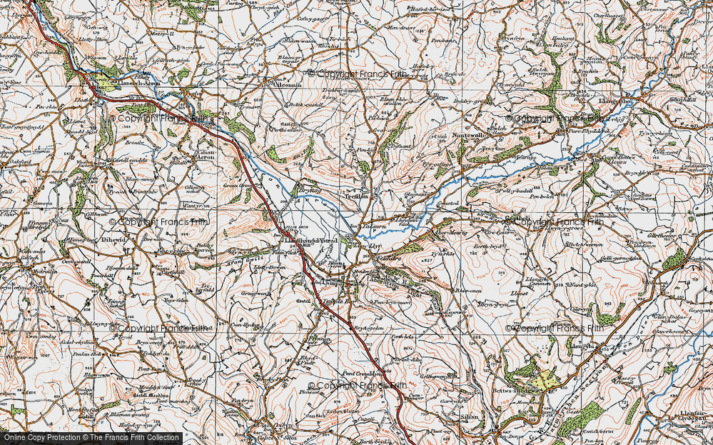 Old Map of Tal-sarn, 1923 in 1923