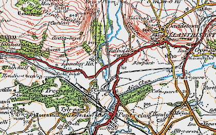 Old map of Talbot Green in 1922