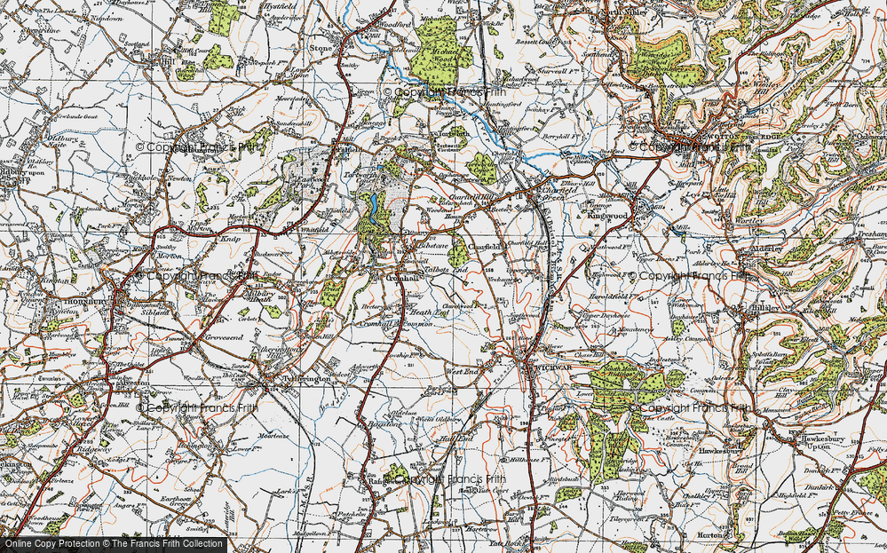 Old Map of Talbot's End, 1919 in 1919