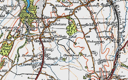 Old map of Talbot's End in 1919