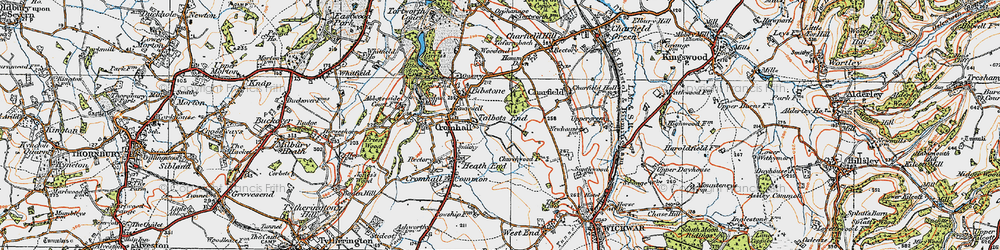 Old map of Talbot's End in 1919